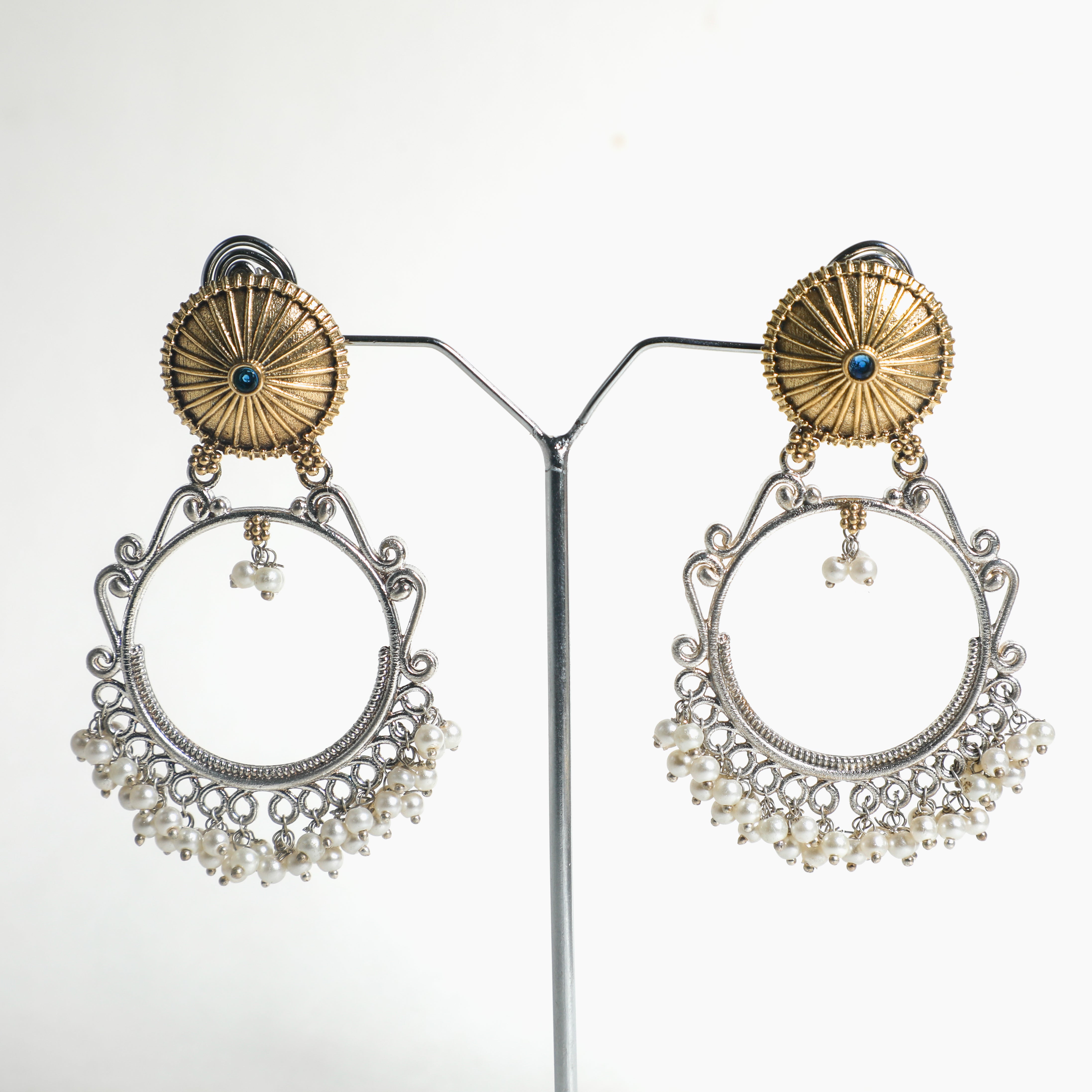 Celestial Pearl Hoops